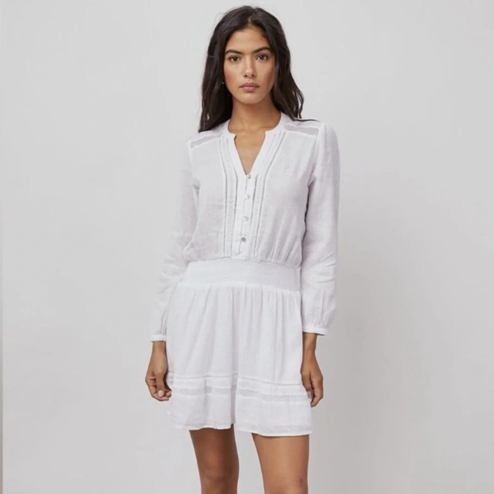 RAILS Jasmine White Lace Detail Dress - Picture 3 of 13